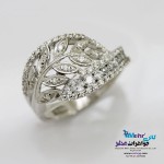 انگشتر جواهر - طرح برگ