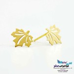 گوشواره طلا - طرح برگ