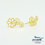 گوشواره طلا - طرح گل