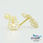 گوشواره طلا - طرح گل