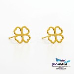 گوشواره طلا - طرح شبدر چهار برگ