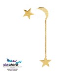 گوشواره طلا - طرح ماه و ستاره