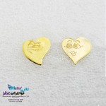 گوشواره طلا - طرح قلب