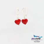 گوشواره طلا - سنگ سواروسکی قلب