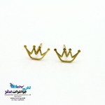 گوشواره طلا - طرح تاج