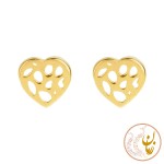 گوشواره طلا - طرح قلب
