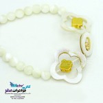 دستبند طلا و سنگ - طرح ون کلیف