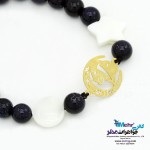 دستبند طلا و سنگ - طرح ماه تولد خرداد