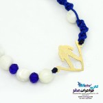 دستبند طلا و سنگ - طرح اسکی باز
