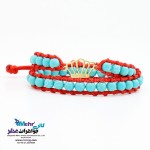 دستبند طلا و سنگ - طرح تاج