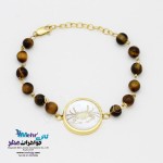 دستبند طلا و سنگ - ماه تولد تیر