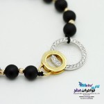 دستبند طلا و سنگ - طرح برمس