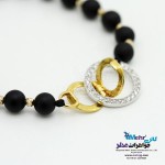 دستبند طلا و سنگ - طرح برمس