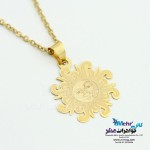 آویز طلا - طرح خورشید
