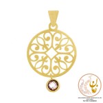 نیم ست طلا - آویز و گوشواره - طرح اسلیمی