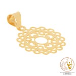 نیم ست طلا - آویز و گوشواره - طرح هندسی
