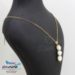 آویز طلا - طرح مروارید نشان