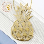 گردنبند طلا - طرح آناناس