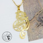 آویز طلا - طرح سیمرغ