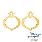 نیم ست طلا - آویز و گوشواره - طرح انار