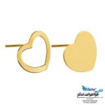نیم ست طلا - آویز و گوشواره - طرح قلب