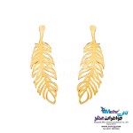 نیم ست طلا - آویز و گوشواره - طرح پر