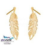 نیم ست طلا - آویز و گوشواره - طرح پر