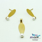 نیم ست طلا - آویز و گوشواره - طرح اشک
