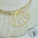گردنبند طلا - طرح صدف