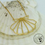 گردنبند طلا - طرح صدف