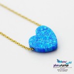گردنبند طلا - طرح قلب اوپالین