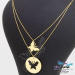 گردنبند طلا - طرح پروانه