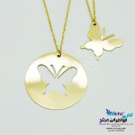 گردنبند طلا - طرح پروانه