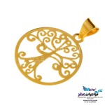 آویز طلا - طرح درخت زندگی