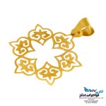 آویز طلا - طرح گل