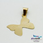 آویز طلا - طرح پروانه
