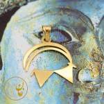 آویز طلا - طرح نقوش سفال ایران باستان