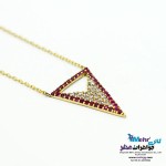 گردنبند طلا - طرح هندسی
