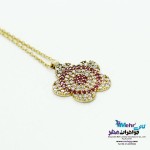 گردنبند طلا - طرح گل