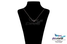 گردنبند طلا - طرح سنگ رنگی