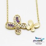 گردنبند طلا - طرح پروانه