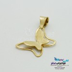 آویز طلا - طرح پروانه
