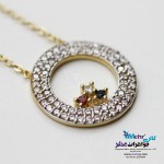 گردنبند طلا - طرح دایره