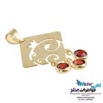 آویز طلا - طرح انار