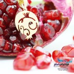 آویز طلا - طرح انار