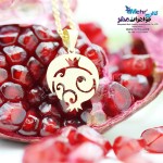 آویز طلا - طرح انار