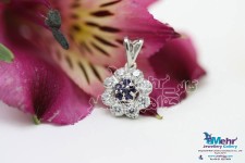 آویز طلا - طرح گل