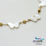 گردنبند طلا - طرح صدف پروانه