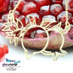 گردنبند طلا - طرح شاخه ی شکوفه ی انار