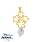 آویز طلا - طرح گل